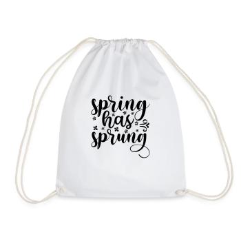 7 Le printemps est arrivé - Sac de sport léger - blanc - Devant