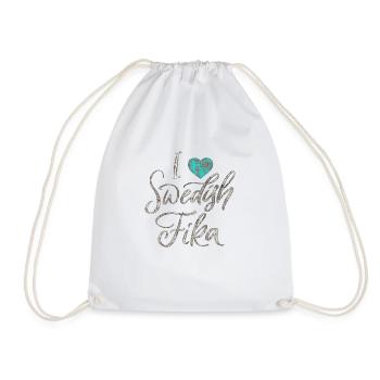 Suède Suède Viking Norden Scandinavie fika - Sac de sport léger - blanc - Devant