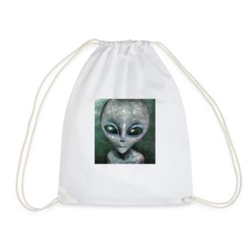 Alien - Drawstring Bag - white - Front