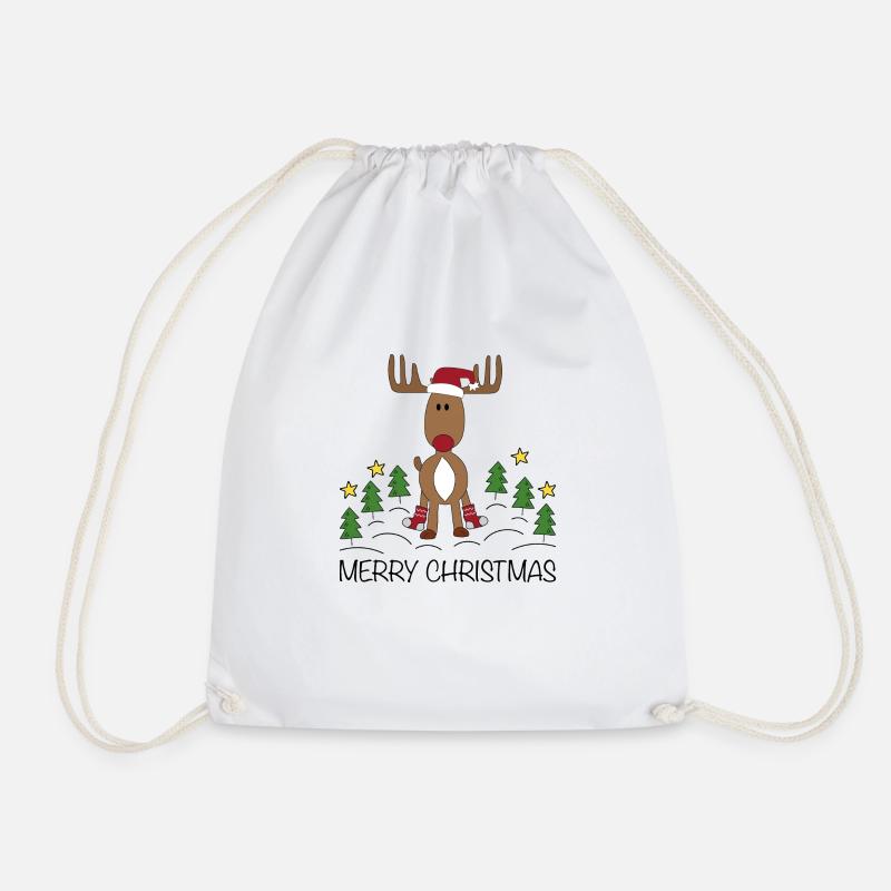 Merry Christmas - Turnbeutel - Weiß