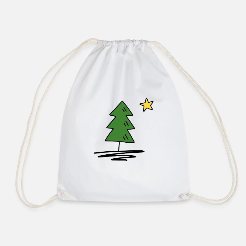 Tannenbaum - Turnbeutel - Weiß