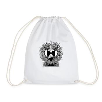 Porcupine Lunettes de soleil Animaux mignons Nature animale 3 - Sac de sport léger - blanc - Devant
