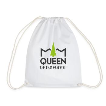 Queen of the forest - Drawstring Bag - white - Front