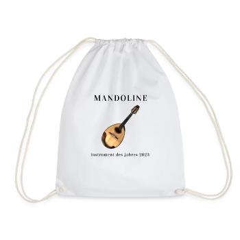 Mandoline Instrument des Jahres (deutsche Mand.) - Turnbeutel - Weiß - Vorne