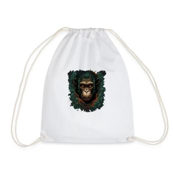 Le chimpanzé - Sac de sport léger - blanc - Devant