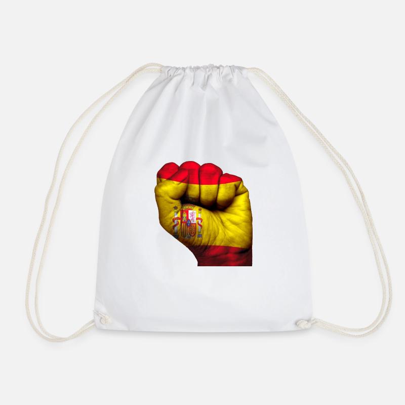 Fist Spain - Drawstring Bag - white