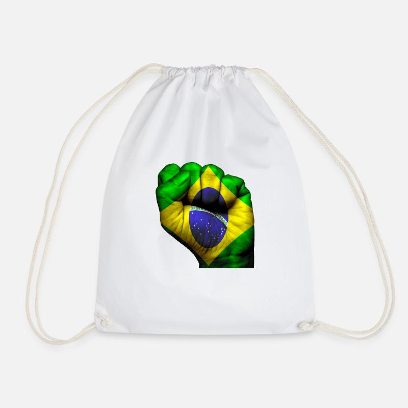 Fist Brazil - Drawstring Bag - white