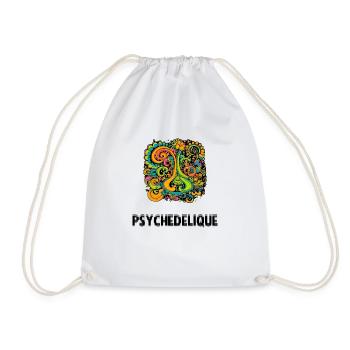 Psychedelic - Drawstring Bag - white - Front