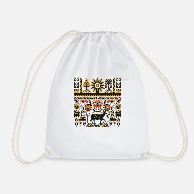 Folklore africain - Sac de sport léger - blanc