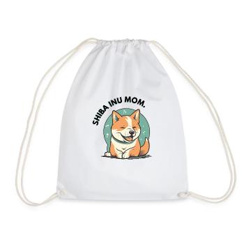 Maman d'un Shiba Inu - Sac de sport léger - blanc - Devant