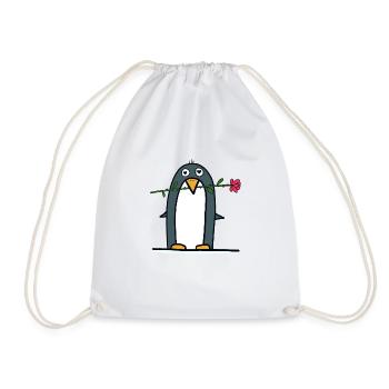 Pingouin dans le rôle de Rosenkavalier - Sac de sport léger - blanc - Devant