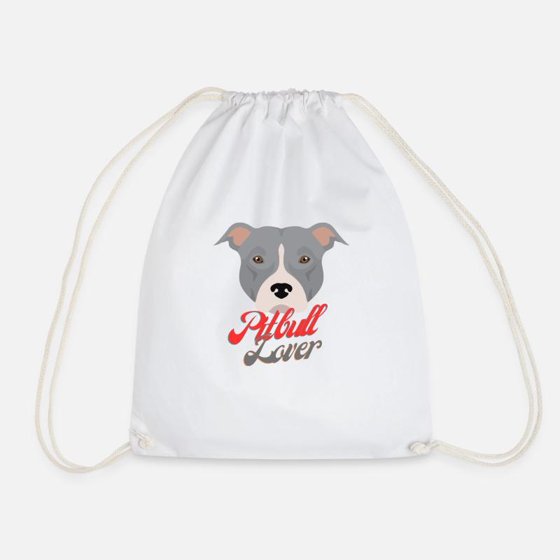 Pitbulllover - Turnbeutel - Weiß