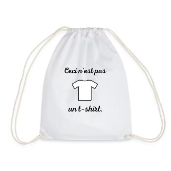 Ceci n est pas un t-shirt - Sac de sport léger - blanc - Devant