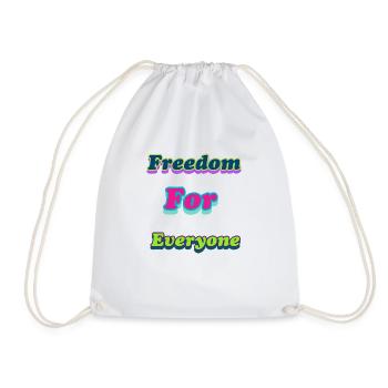Freedom for everyone - Turnbeutel - Weiß - Vorne