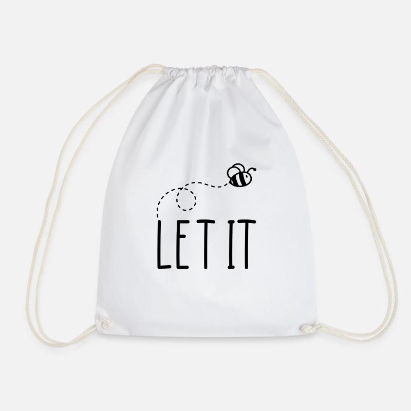 Bee Beekeeper Cool Sayings - Drawstring Bag - white