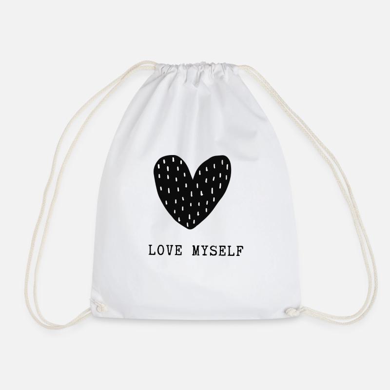 Frauen Selbstliebe Shirt - Turnbeutel - Weiß