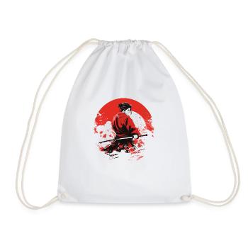 Japanische Kunst Kriegerin Onimusha - Turnbeutel - Weiß - Vorne