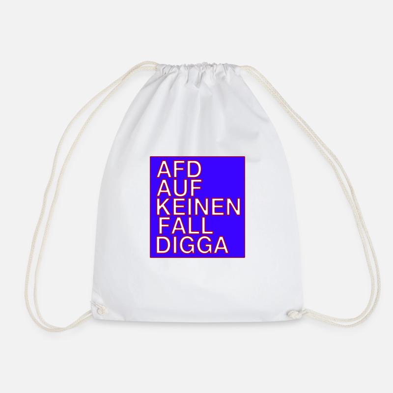 AFD auf keinen Fall Digga! - Turnbeutel - Weiß