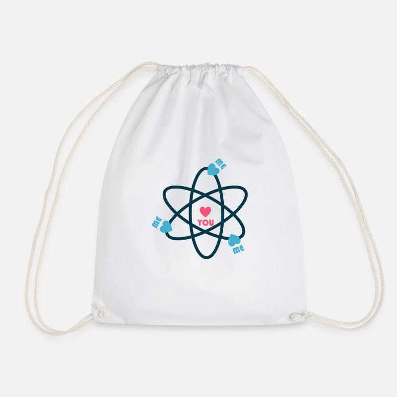 Orbital Attraction - Drawstring Bag - white