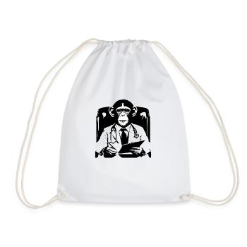 Monkey Doctor - Drawstring Bag - white - Front