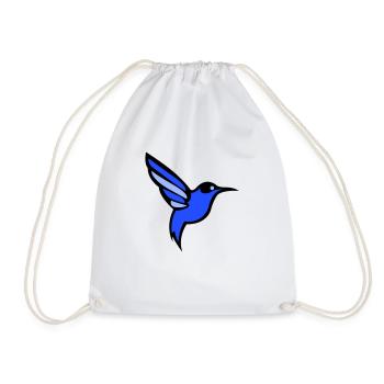 oiseau colibri - Sac de sport léger - blanc - Devant