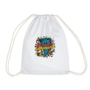 Chaos Coordinator - Drawstring Bag - white - Front