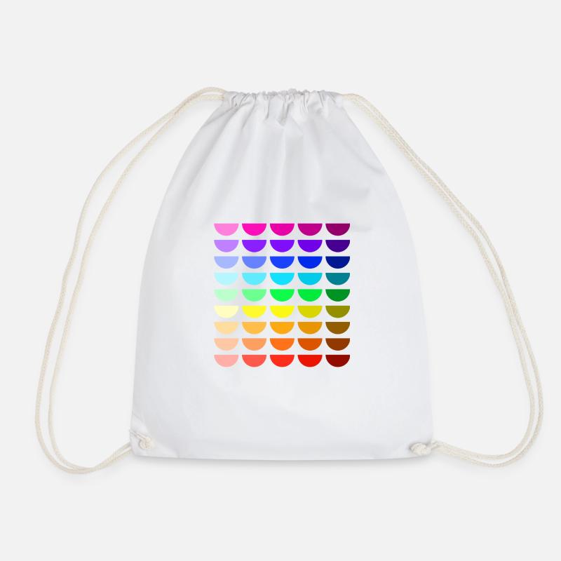 Rainbow smiles - Drawstring Bag - white