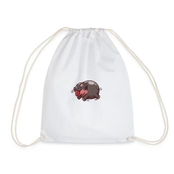 Moo Deng - Drawstring Bag - white - Front