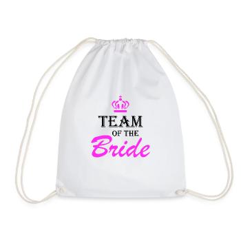 Team of the Bride The Bride Design - Drawstring Bag - white - Front