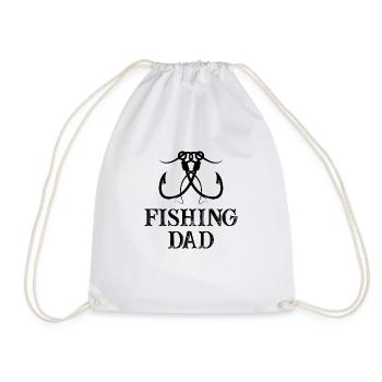 Angler Spruch Fischen Fischer Geschenksidee - Turnbeutel - Weiß - Vorne