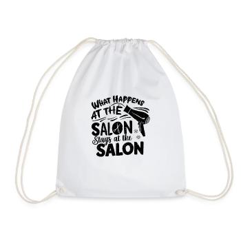 Salon secrets stay in the salon - Drawstring Bag - white - Front