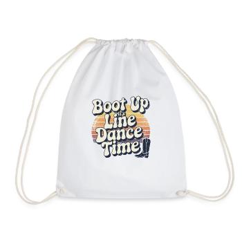 Style cow-boy pour les amateurs de danse en ligne - Sac de sport léger - blanc - Devant