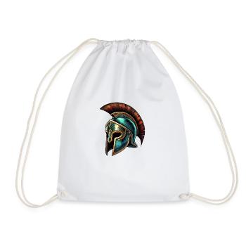 sparta helm - Turnbeutel - Weiß - Vorne
