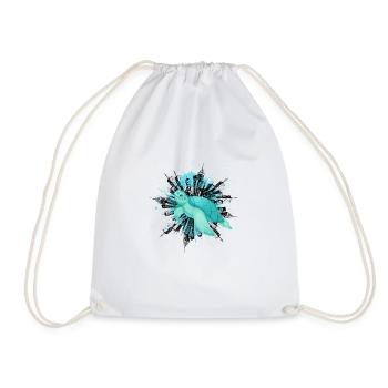 Sea T Shirt - Drawstring Bag - white - Front