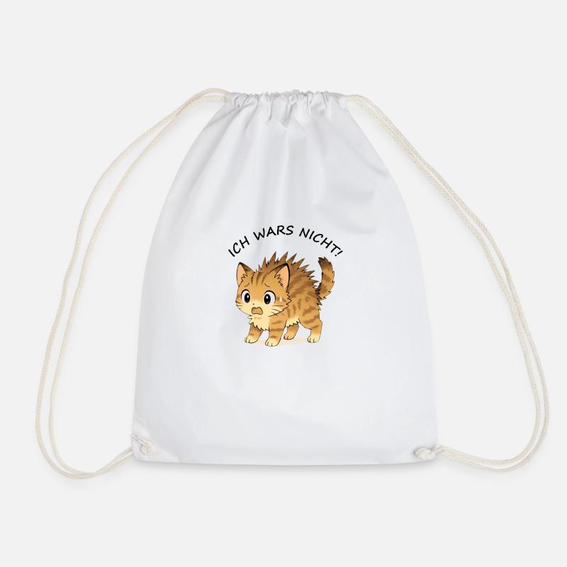It wasn't me! - Drawstring Bag - white