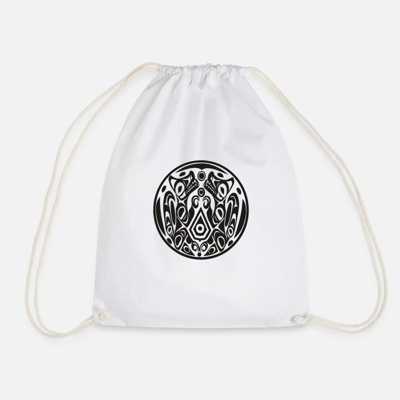 Twilight Wolfpack tattoo - Drawstring Bag - white