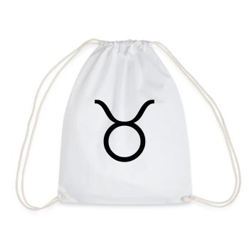Taurus - Drawstring Bag - white - Front
