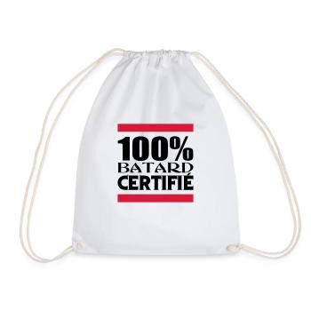 100% BATARD CERTIFIE - Sac de sport léger - blanc - Devant