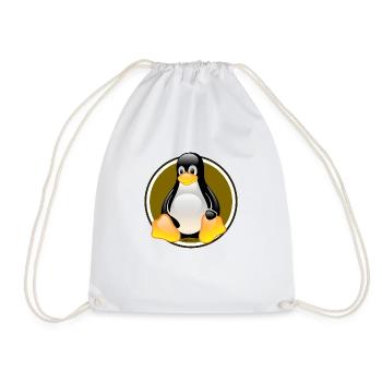 Linux Tux - Turnbeutel - Weiß - Vorne