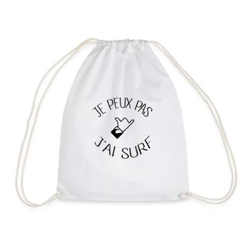 Je peux pas j'ai Surf - Sac de sport léger - blanc - Devant