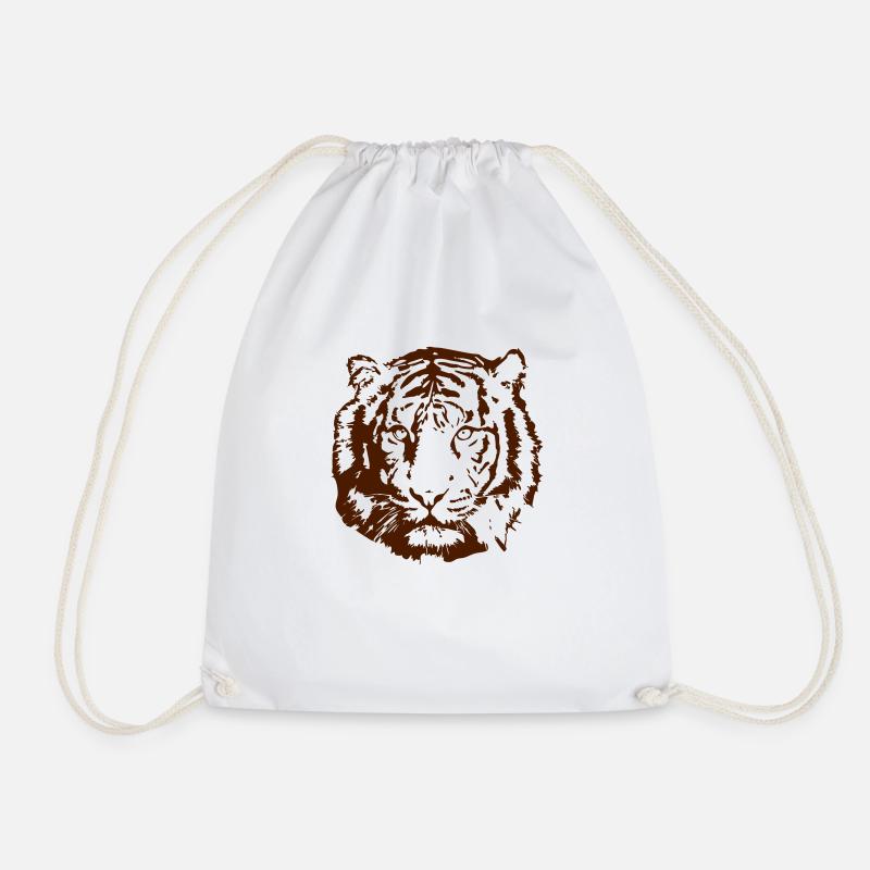 tiger - Turnbeutel - Weiß