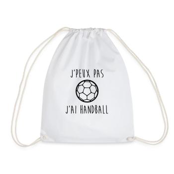 j'peux pas j'ai handball - Sac de sport léger - blanc - Devant