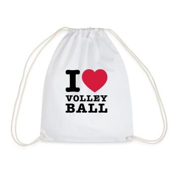 J'aime le volleyball 2 - Sac de sport léger - blanc - Devant