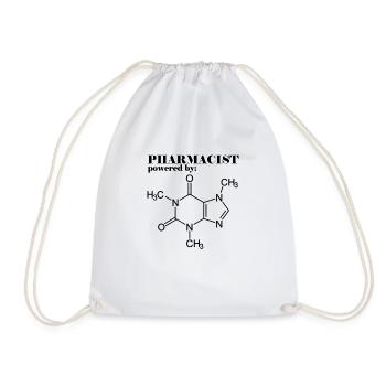 Pharmacy / Pharmacist: Pharmacist powered by - Drawstring Bag - white - Front