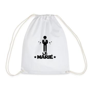 le marié,citations,message,bonhomme - Sac de sport léger - blanc - Devant