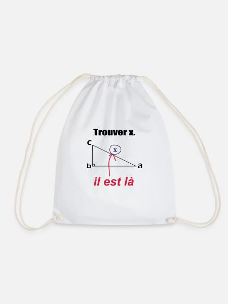 x est ici - Sac de sport léger - blanc