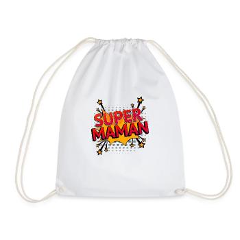 Super maman BD - Sac de sport léger - blanc - Devant