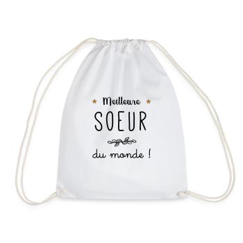 Meilleure soeur du monde vecteur - Sac de sport léger - blanc - Devant