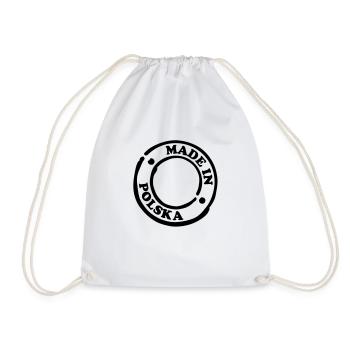made_in_polska__f1 - Drawstring Bag - white - Front