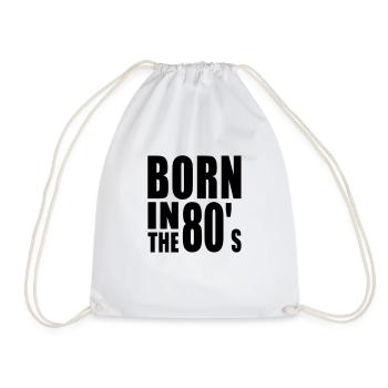Né dans les années 80 - Sac de sport léger - blanc - Devant